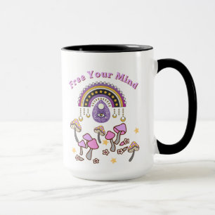 Retro Frigör Ditt Sinne Mugg