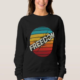 Retro Frihet Grafisk T-Shirt – Vintage Typografi