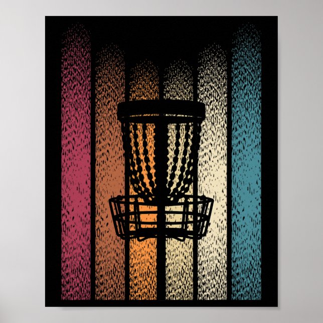 Retro Frisbee Disc Golf _5  Poster (Framsidan)