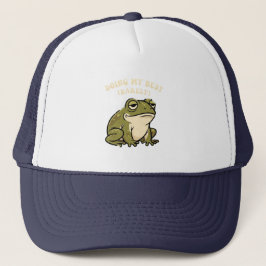 Retro Frog Barely Trying Trucker Hat Keps