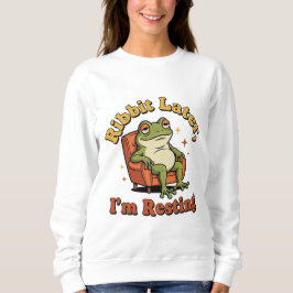 Retro Frog Chill Quote Women’s Sweatshirt T Shirt