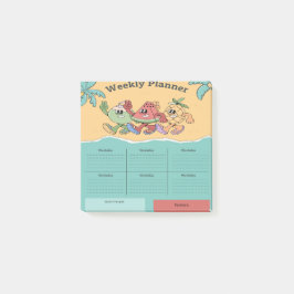 Retro Fruits Weekly Planner Post-it Block