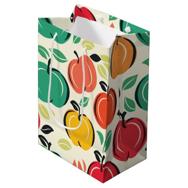 Retro fruktträdgård skörd Mid-Century Modern frukt (Framsidan Vinklad)