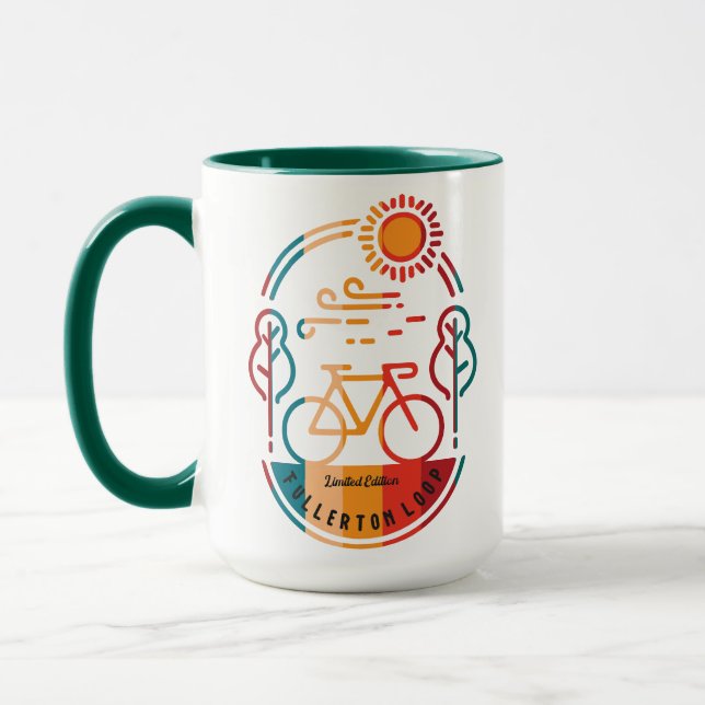 Retro Fullerton Loop Bike Trail Mugg (Vänster)