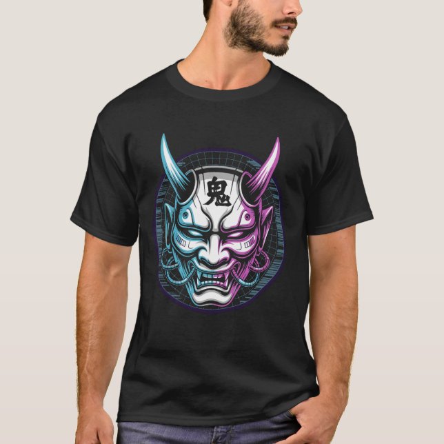 Retro Fun Techwear Cyberpunk for Samurai Artist T Shirt (Framsida)