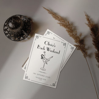 Retro Fun & Whimsy | Unik Bachelorette Inbjudningar