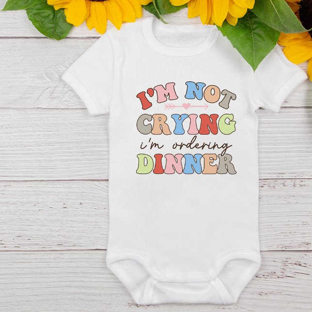 Retro-funktionen Gråter inte beställningsmiddag T Shirt (Skapare uppladdad)