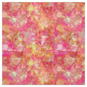 Retro Funky Coola Modern polygon Mosaic Mönster Tyg
