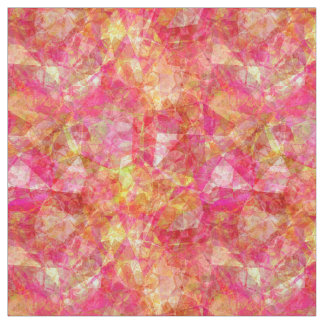 Retro Funky Coola Modern Polygon Mosaic Mönster Tyg