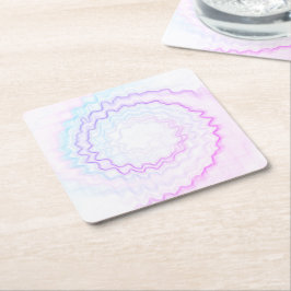 Retro funky färglös snurremsfärgning tjock färgen  underlägg papper kvadrat