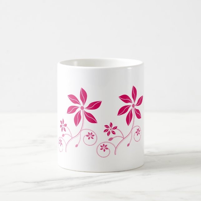 Retro - Funky Flowered Beverage Mugg (Center)