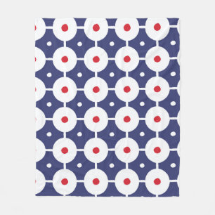 Retro Funky Sömlös Vintage Design Fleecefilt