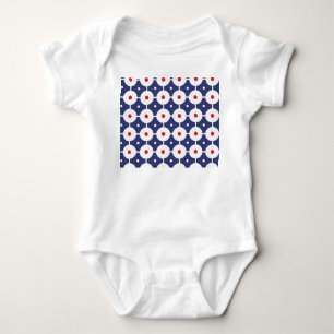 Retro Funky Sömlös Vintage Design T Shirt