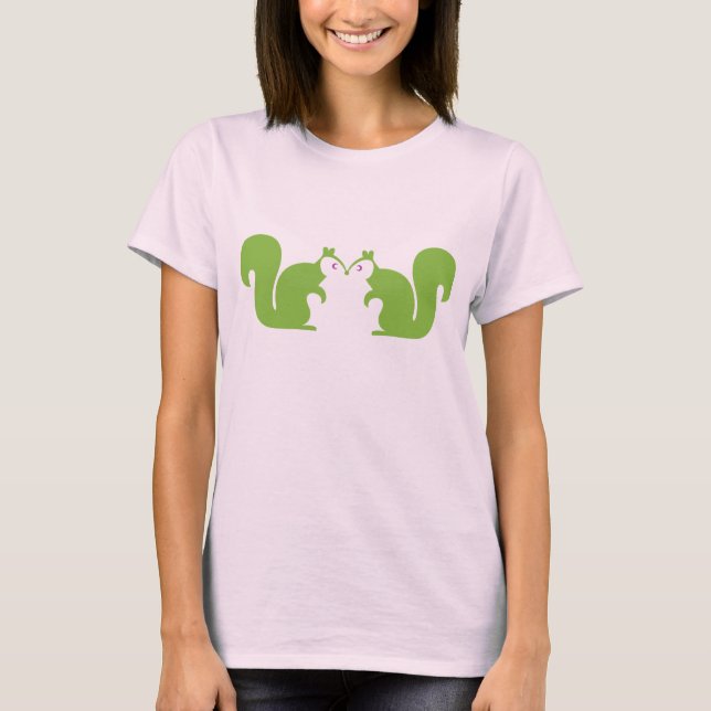 Retro Funky Squirrel Chipmunk Shirt Tee Shirt (Framsida)
