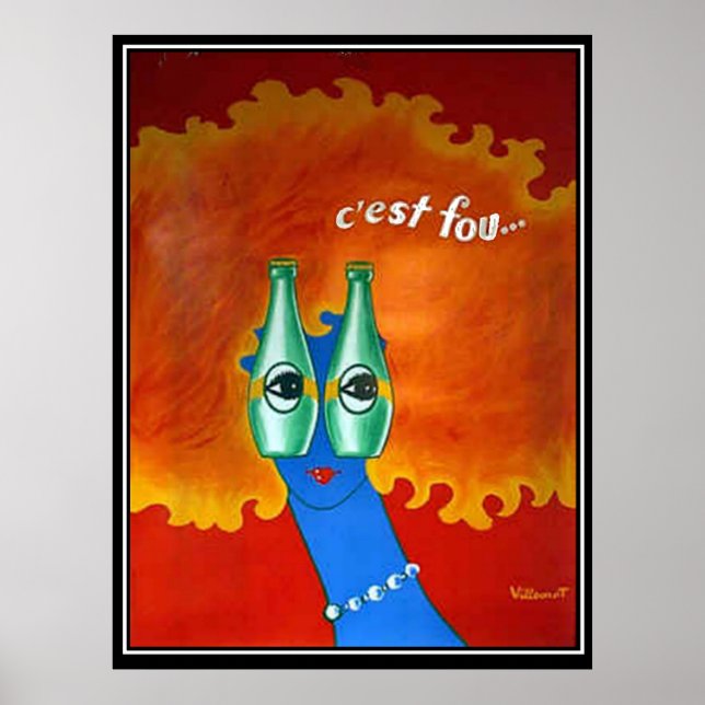 Retro funky Vintage affisch (Framsidan)