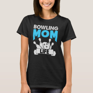 Retro Funny Bowling Mamma Life Mor's Women's Day T Shirt