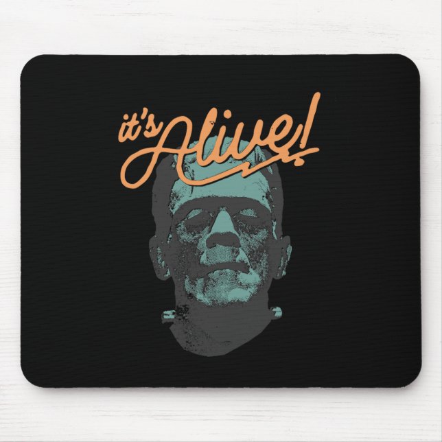 Retro Funny Det är Alive Frankenstein Monster Spoo Musmatta (Framsidan)