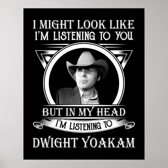 Retro Funny Dwight Yoakams Gift Manar Women.png Poster (Framsidan)