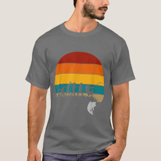 Retro Funny Fishing Evolution T Shirt