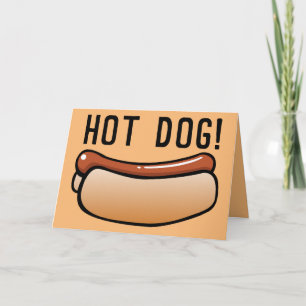 RETRO FUNNY FÖDELSEDAGSKORT, HETT HUND! KORT