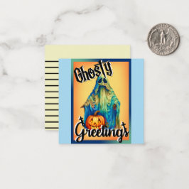Retro Funny Halloween-kort Anteckningskort