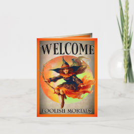 Retro Funny Halloween-kort Anteckningskort