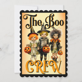 Retro Funny Halloween-kort Tack Kort
