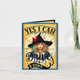 Retro Funny Halloween-kort Tack Kort