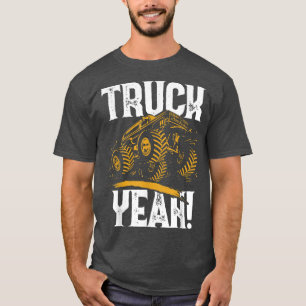 Retro Funny Lastbil Ja Monster Lastbil Tricks Stun T Shirt