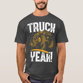 Retro Funny Lastbil Ja Monster Lastbil Tricks Stun T Shirt
