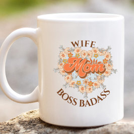Retro Funny Maka Heart Mamma Chef Badass Gift Jumbo Mugg