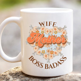 Retro Funny Maka Mor Chef Badass Mors dag Jumbo Mugg