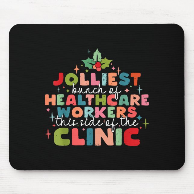 Retro Funny Nurse Jolliest Bunch Of Healthcare Wor Musmatta (Framsidan)