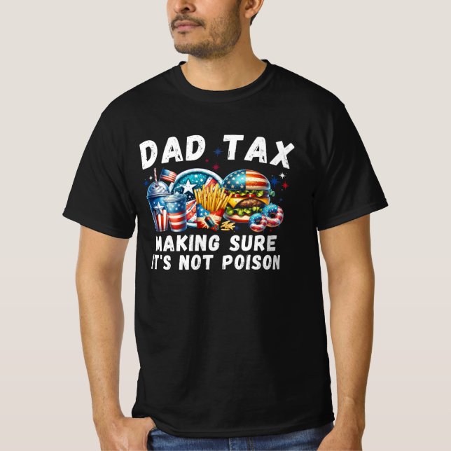 Retro Funny Pappa Tax ,Fars dag Pappa skämt T Shirt (Framsida)