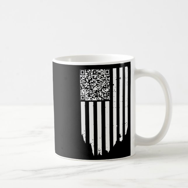 Retro Funny Qr Trump Dancing Dance Code Kaffemugg (Höger)