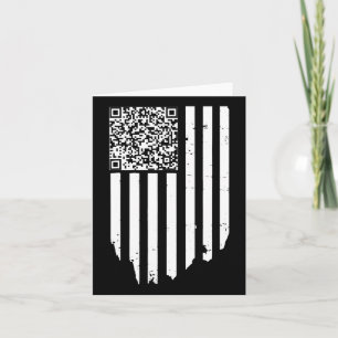 Retro Funny Qr Trump Dancing Dance Code Kort