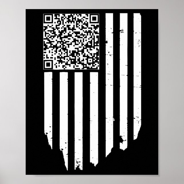 Retro Funny Qr Trump Dancing Dance Code Poster (Framsidan)
