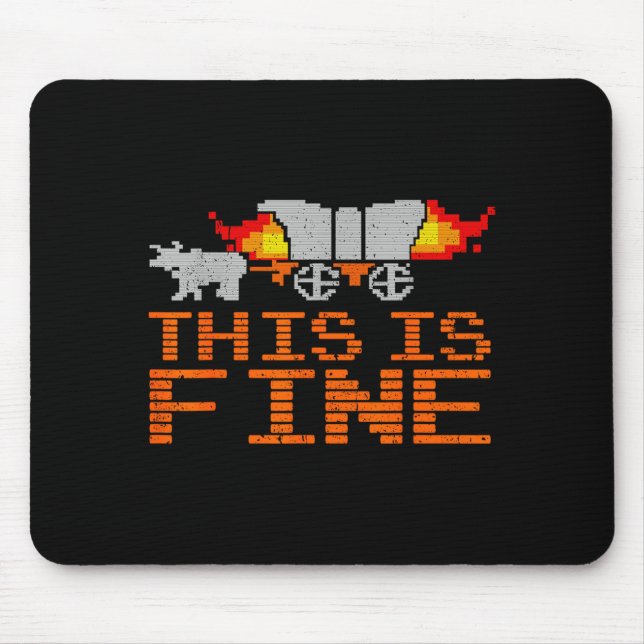 Retro Funny Quote This Is Fine Sarcasm Gift  Musmatta (Framsidan)