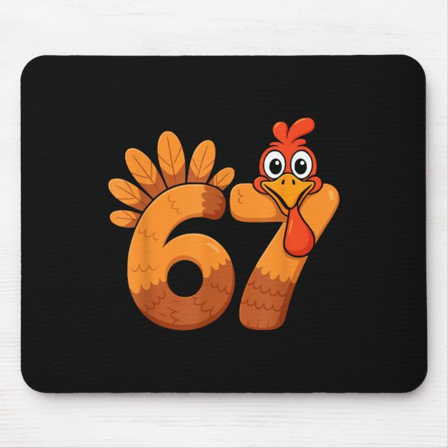 Retro Funny Six Seven 6 7 Meme Thanksgiving Turkey Musmatta (Framsidan)