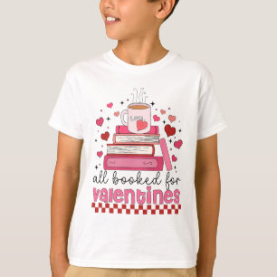 Retro Funny Teacher Alla hjärtans dag alla bokade  T Shirt