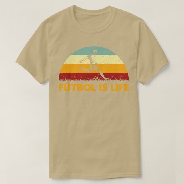 Retro Futbol är Life Remix T Shirt (Design framsida)