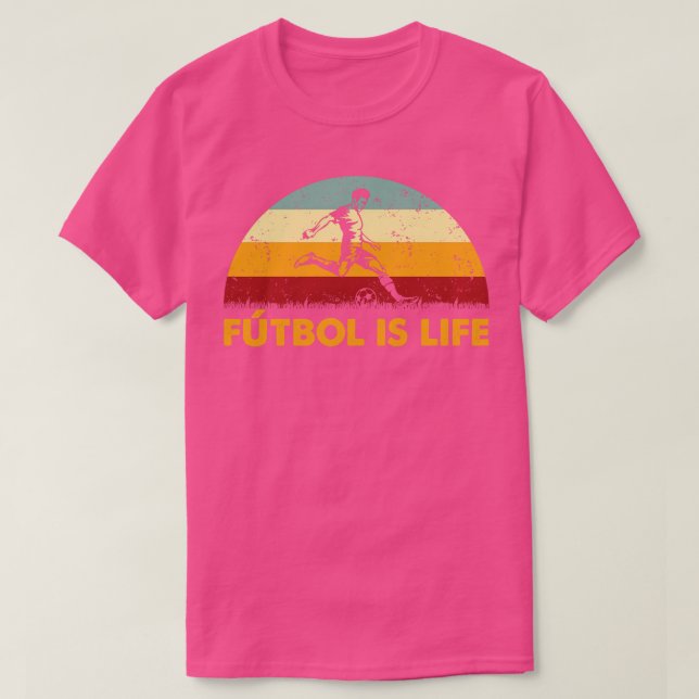 Retro Futbol är Life Remix T Shirt (Design framsida)