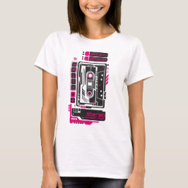 Retro Future Cassette Player T Shirt