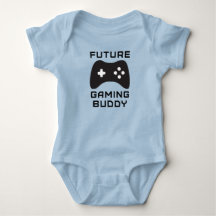 Retro Future Gaming Buddy Blue Bodydräkt Baby Gift