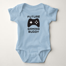 Retro Future Gaming Buddy Blue Bodydräkt Baby Gift Tee Shirt