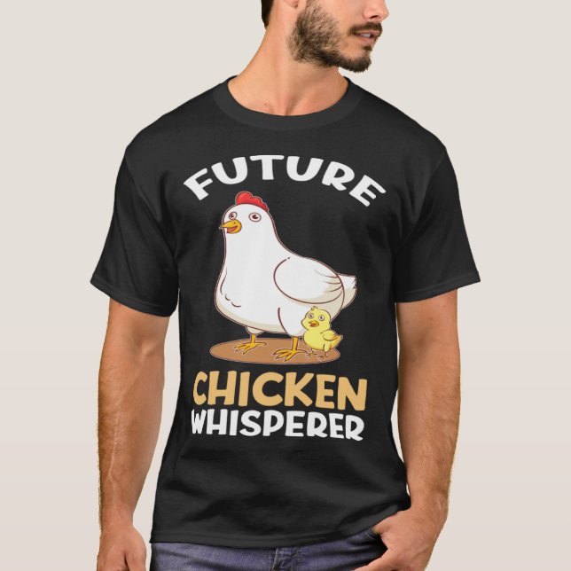Retro Future Kycklingfarmare Viskare För Barn T Shirt (Framsida)