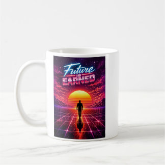 Retro Future Motivation Poster Kaffemugg