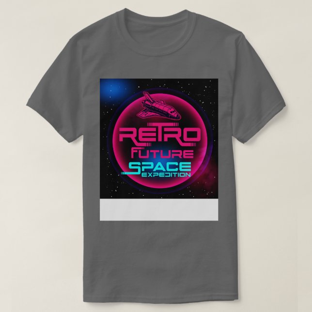 Retro Future Space Corp T Shirt (Design framsida)