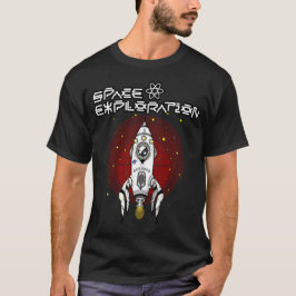 Retro Futurism Space Exploration T Shirt