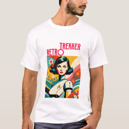 Retro-Futuristic Explorer Trekker T Shirt